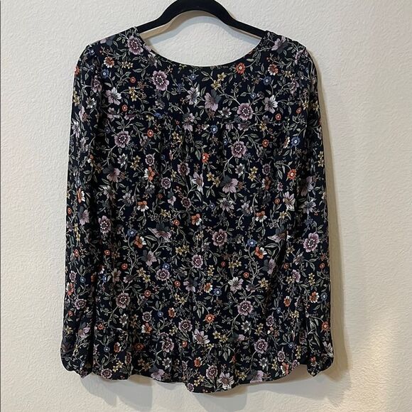 Loft Floral Print Women's Top - Picture 3 of 5